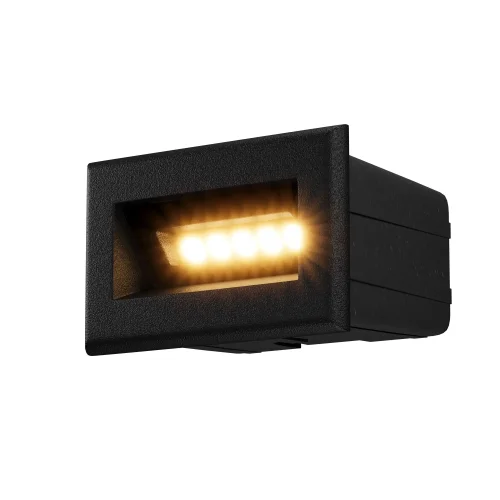 Подсветка для лестниц LED Bosca O045SL-L3B3K Maytoni уличный IP65 чёрный 1 лампа, плафон чёрный в стиле хай-тек современный LED фото 4